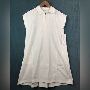 Athleta Performance Poplin Collared Dress, Size S